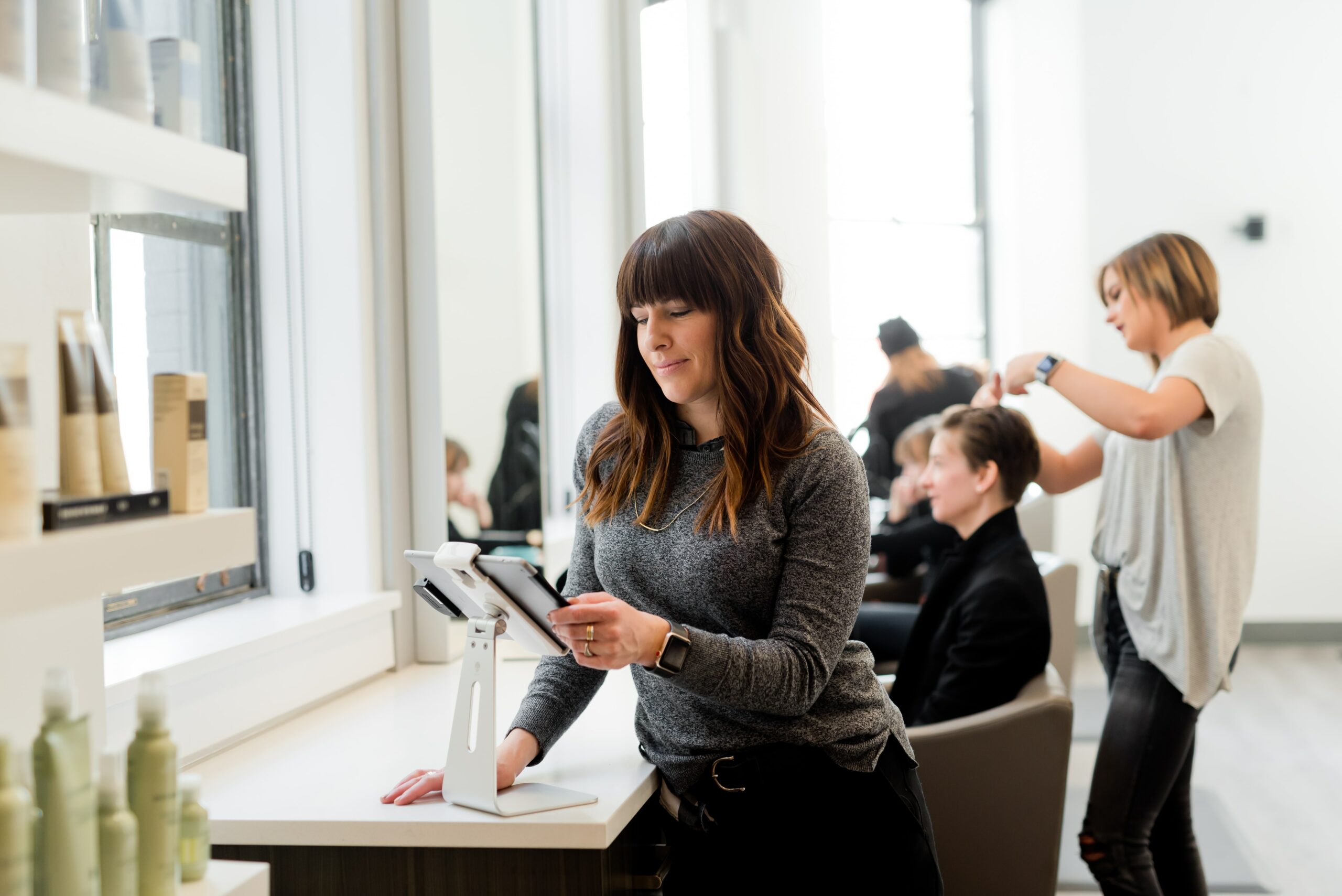 qr code for hairdressers and barbershops