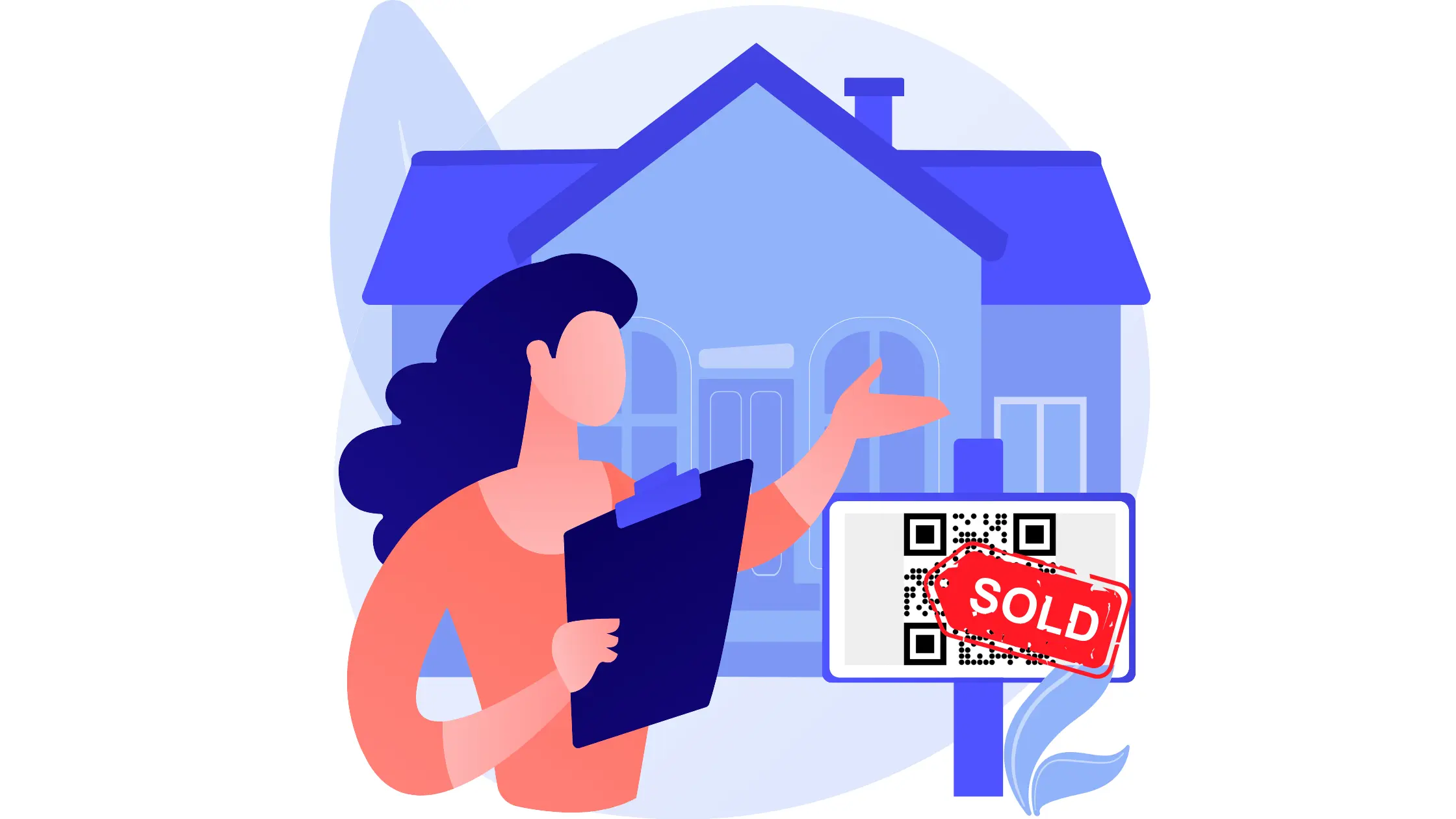 Graphic of QR Code for Real Estate