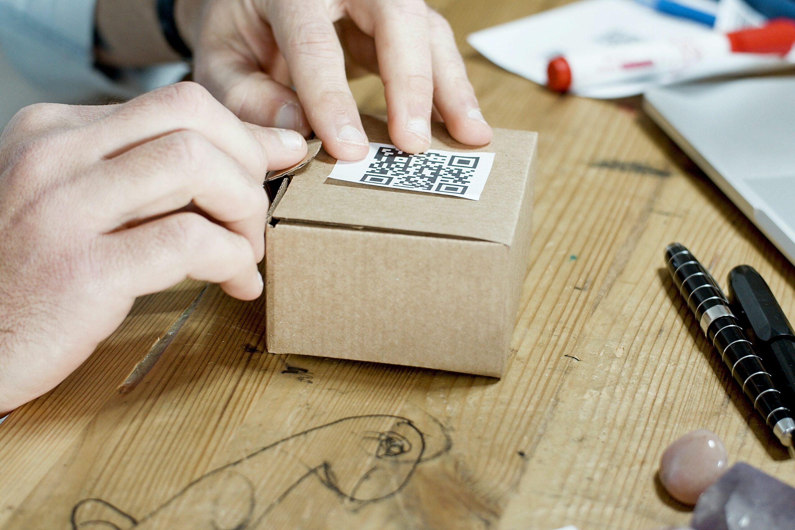 QR Code wrapping paper